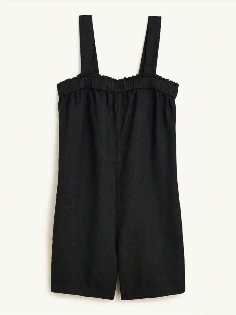 J. CREW Relaxed Linen Romper Black Size XL